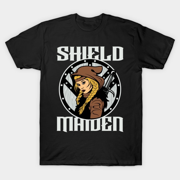 Lagertha's Viking Princess Warrior Shield Maiden T-Shirt by RadStar